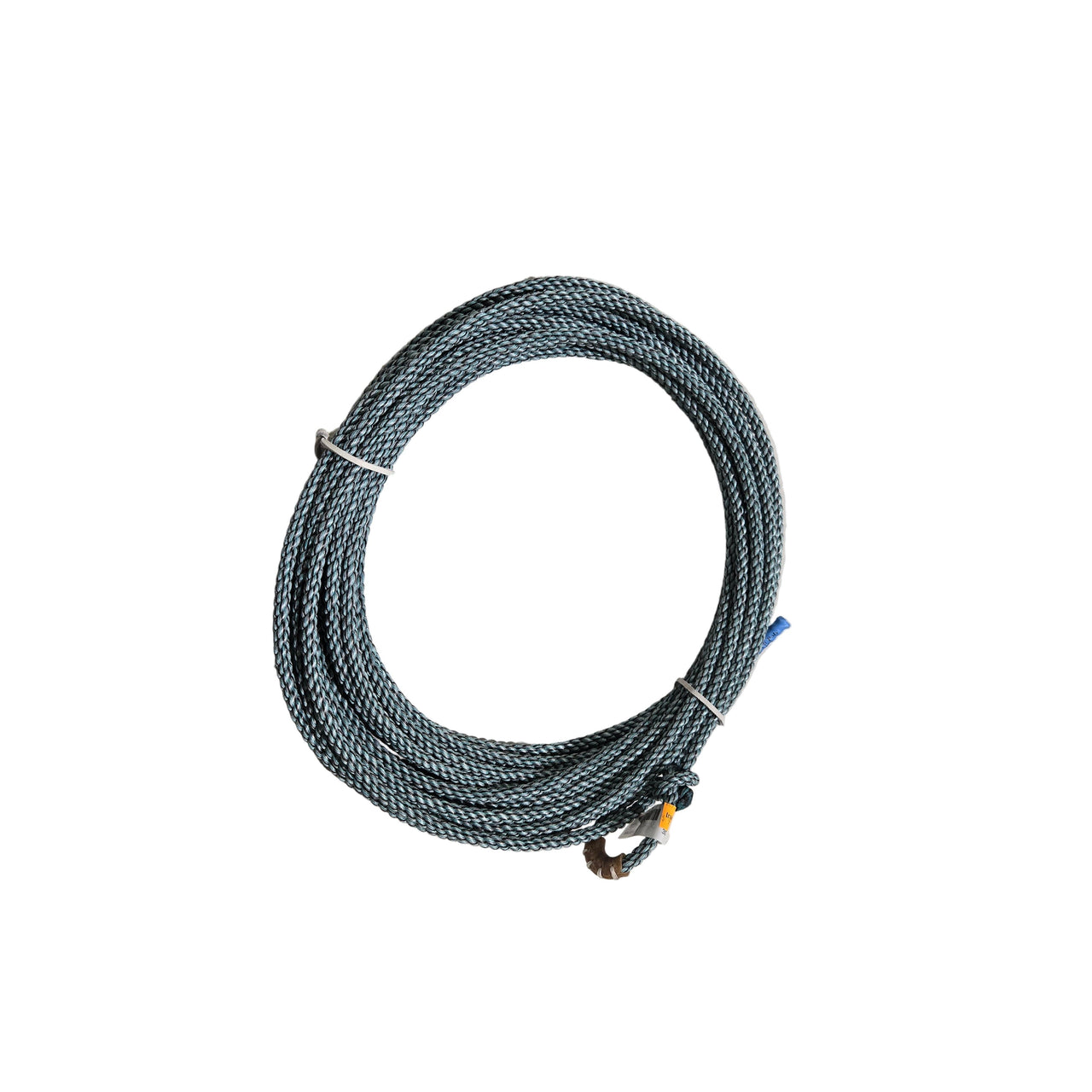 Synco 3-Strand 9mm x 50' Poly Ranch Rope - Black/Aqua/Silver