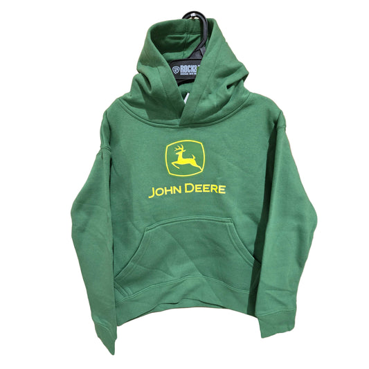 John Deere Kid's JD Large Logo Hoodie - John Deere Green