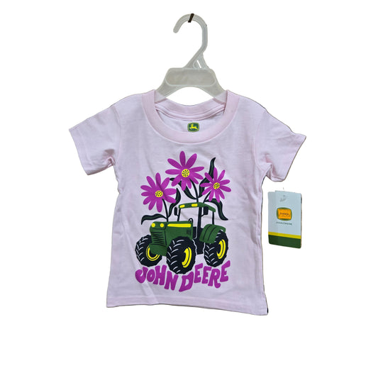 John Deere Toddler Tractor Tee Shirt - Pink