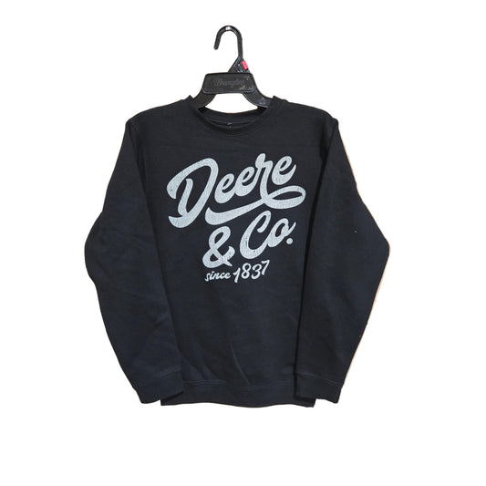 John Deere Women's Long Sleeve Crew - Black