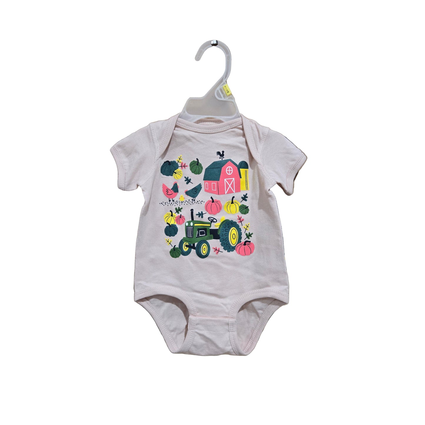 John Deere Infant Fall Farm Romper - Blush