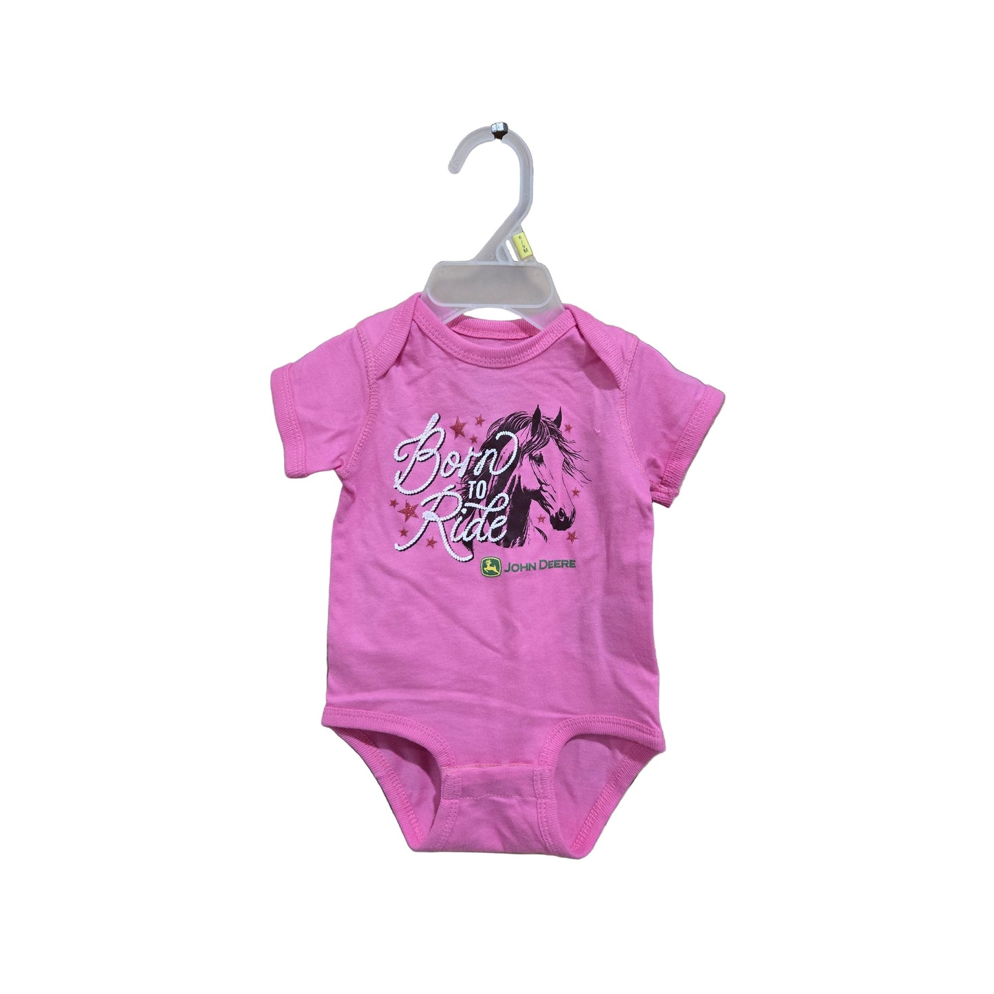 John Deere Infant John Deere Born Romper - Raspberry