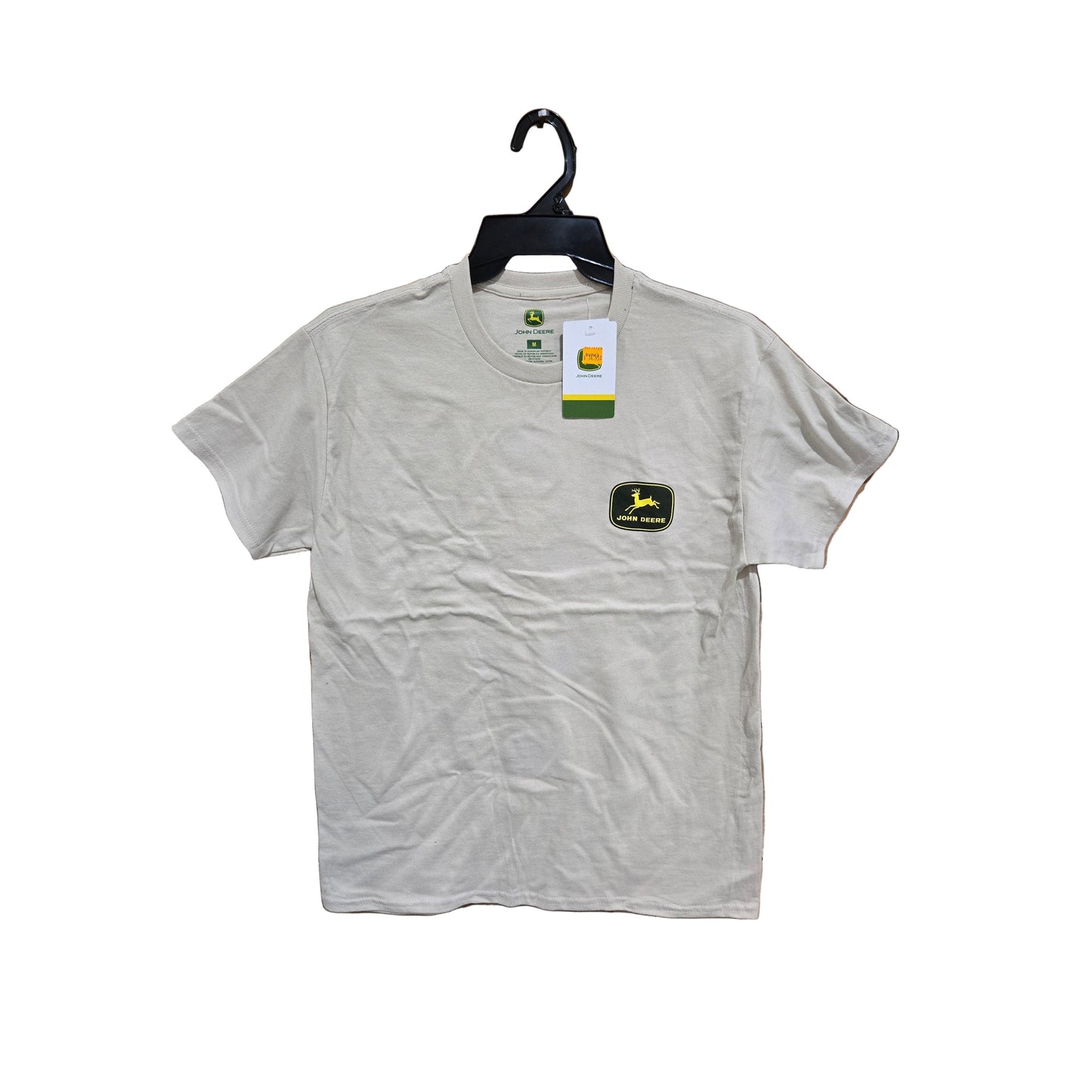 John Deere Men's 1837 Vintage Look Short Sleeve T-Shirt - Latte