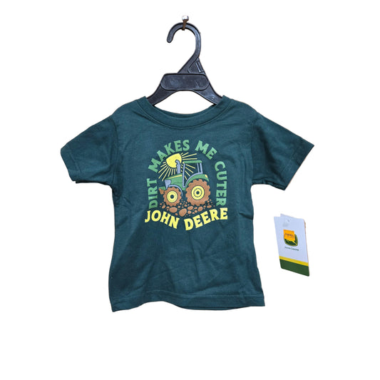 John Deere Infant Cuter Short Sleeve Tee Shirt- Dark Green