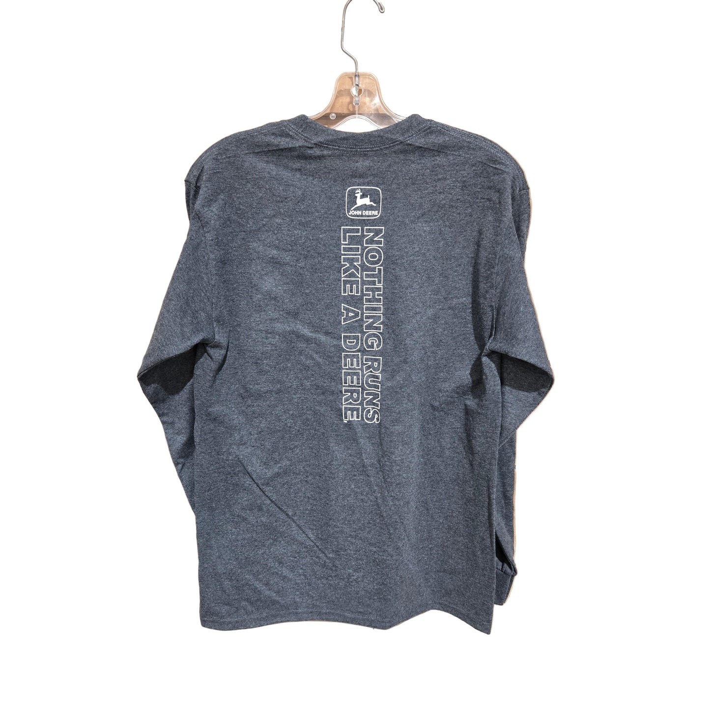 John Deere Men's Long Sleeve T-Shirt - Black Heather