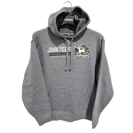 John Deere Men's Hoodie - Charcoal