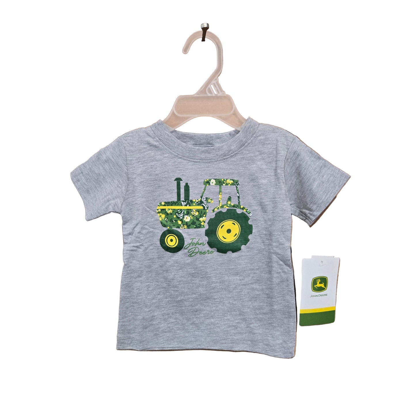 John Deere Infant Floral Tractor Tee - Oxford