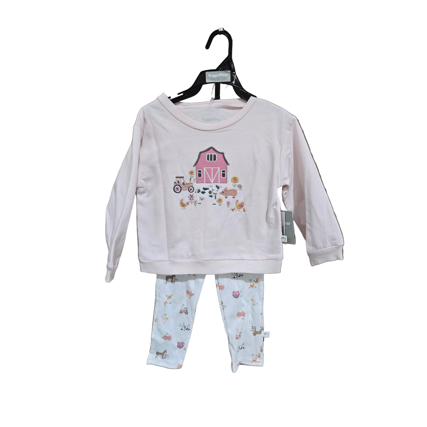 Rugged Bear Farm Scene Sweatshirt Set