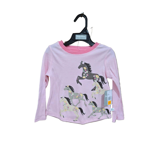 Rugged Bear Horse Wrap Long Sleeve Tee Shirt