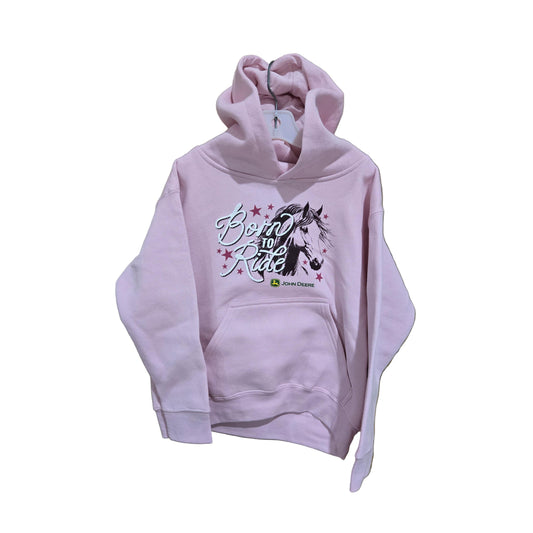 John Deere Girl's John Deere Born Hoodie - Pink