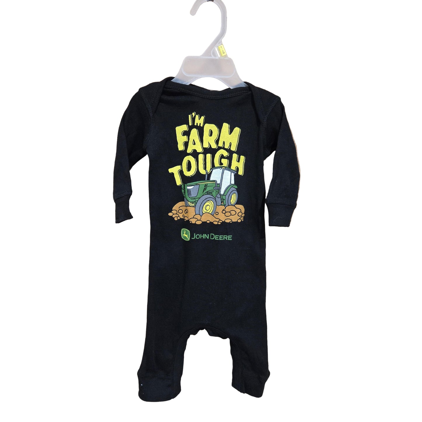 John Deere Infant Farm Tough Long Sleeve - Black