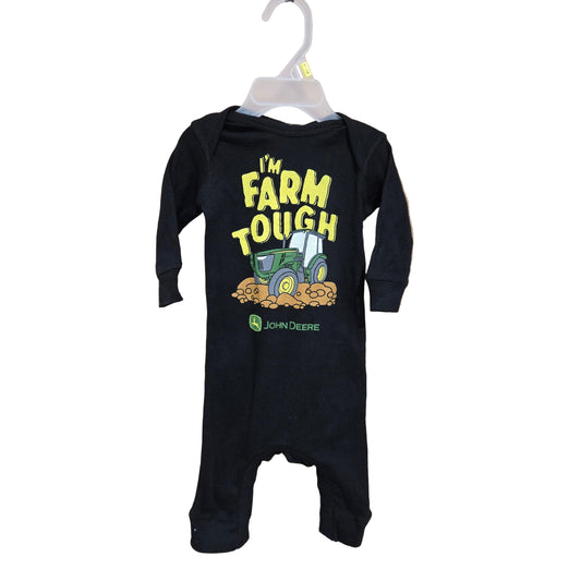 John Deere Infant Farm Tough Long Sleeve - Black