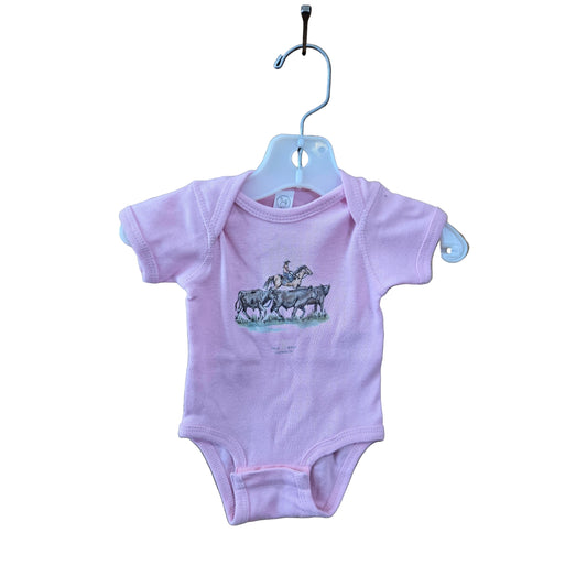 Sage West Kid's Prairie Cowgirl Onesie - Light Pink