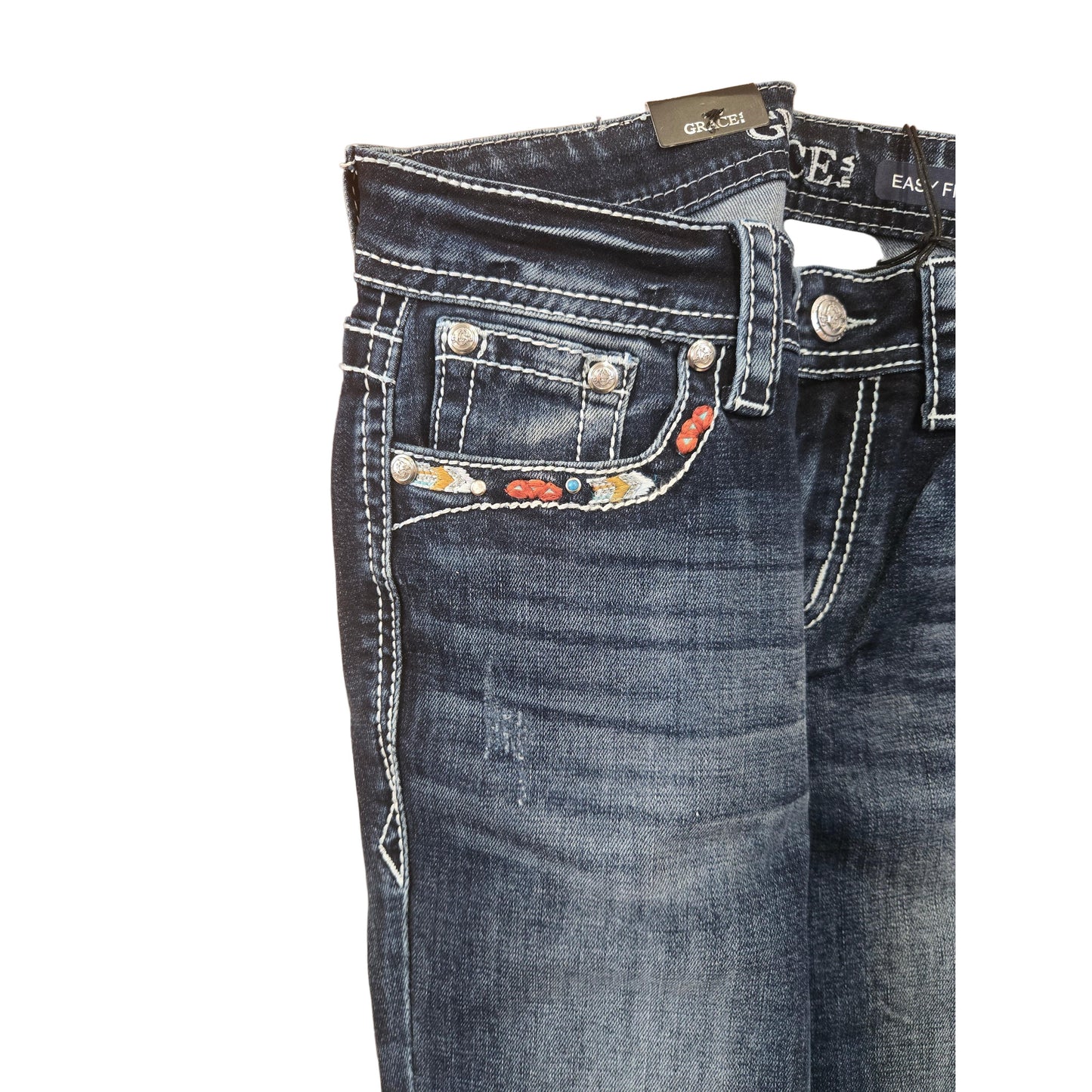 Grace in LA Women's Steerhead Bootcut Jeans - Blue