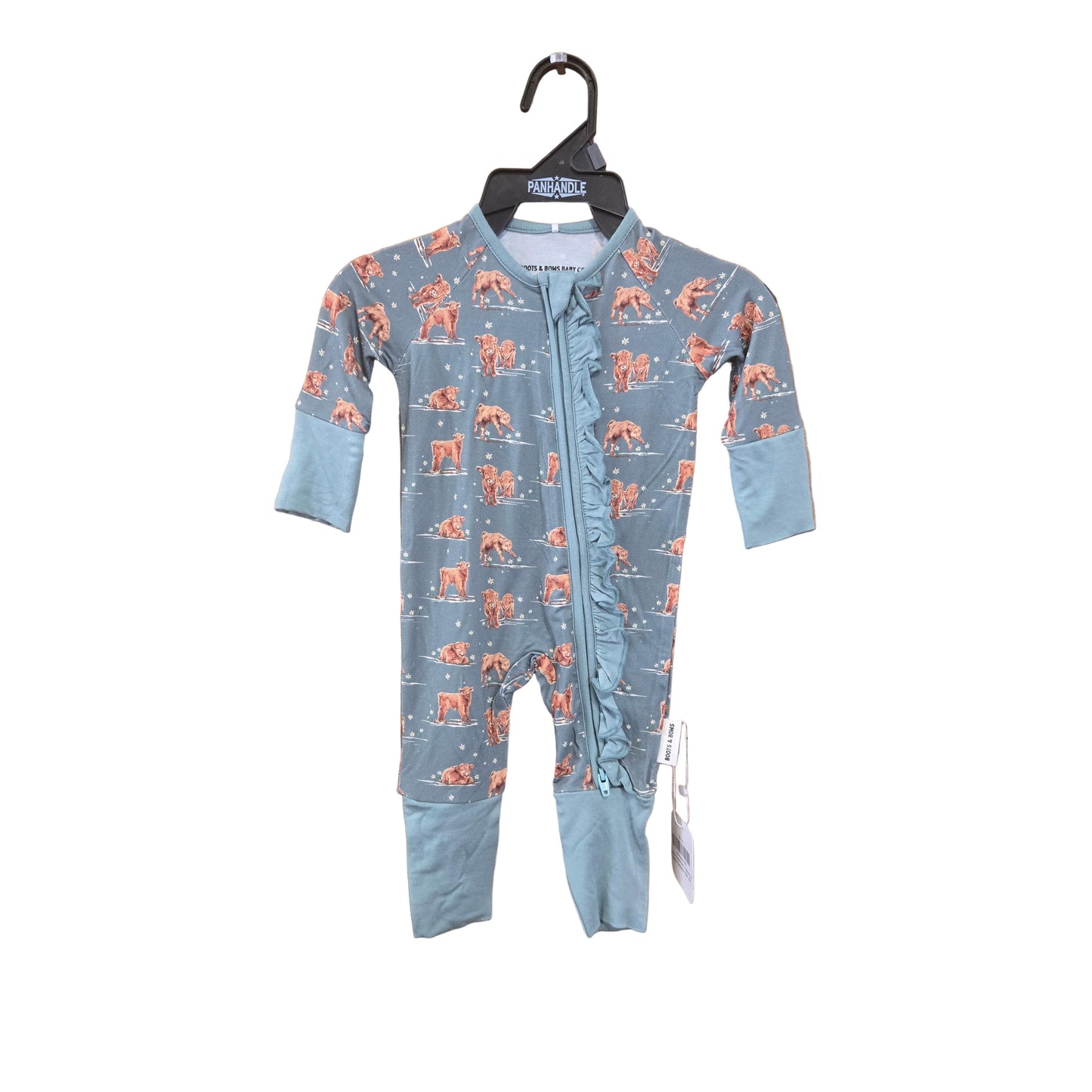 Boots & Bows Infants Highlands & Daisies Sleepwear- Multi