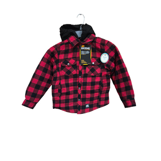 Berne Youth Hooded Flannel Shirt Jacket