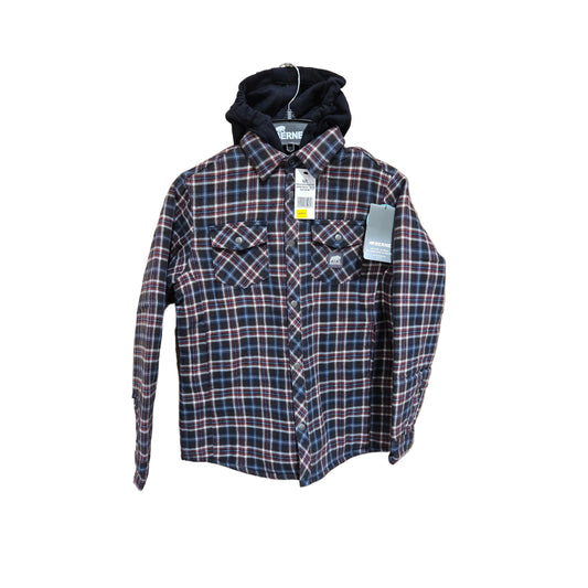 Berne Youth Hooded Flannel Shirt Jacket