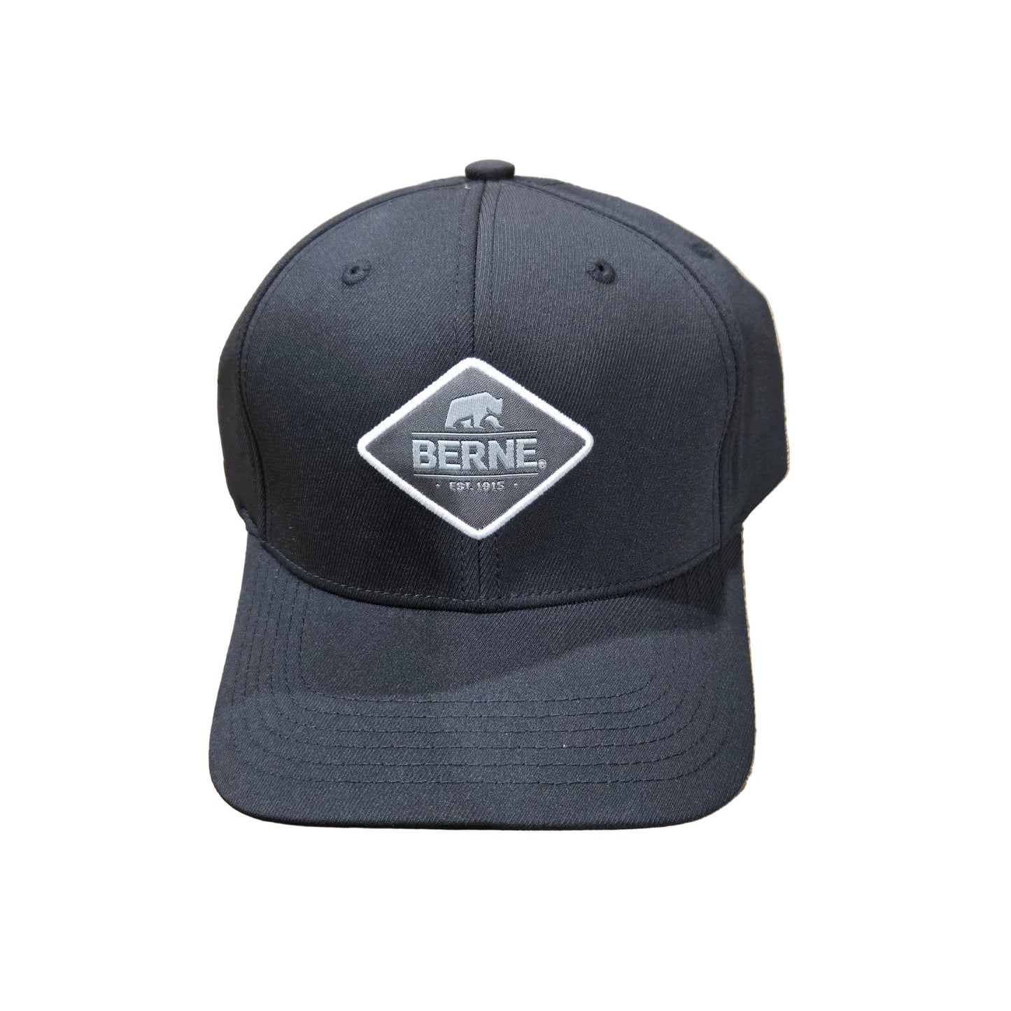 Berne Unisex Diamond Logo Cap-Black