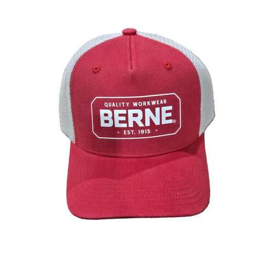 Berne Unisex Badge Logo Trucker Hat