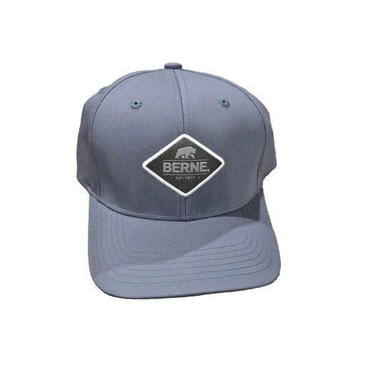Berne Unisex Diamond Logo Cap - Slate