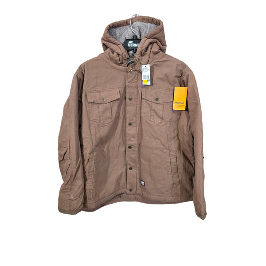 Berne Men's Sherpa Lined Hooded Jacket - Driftwood