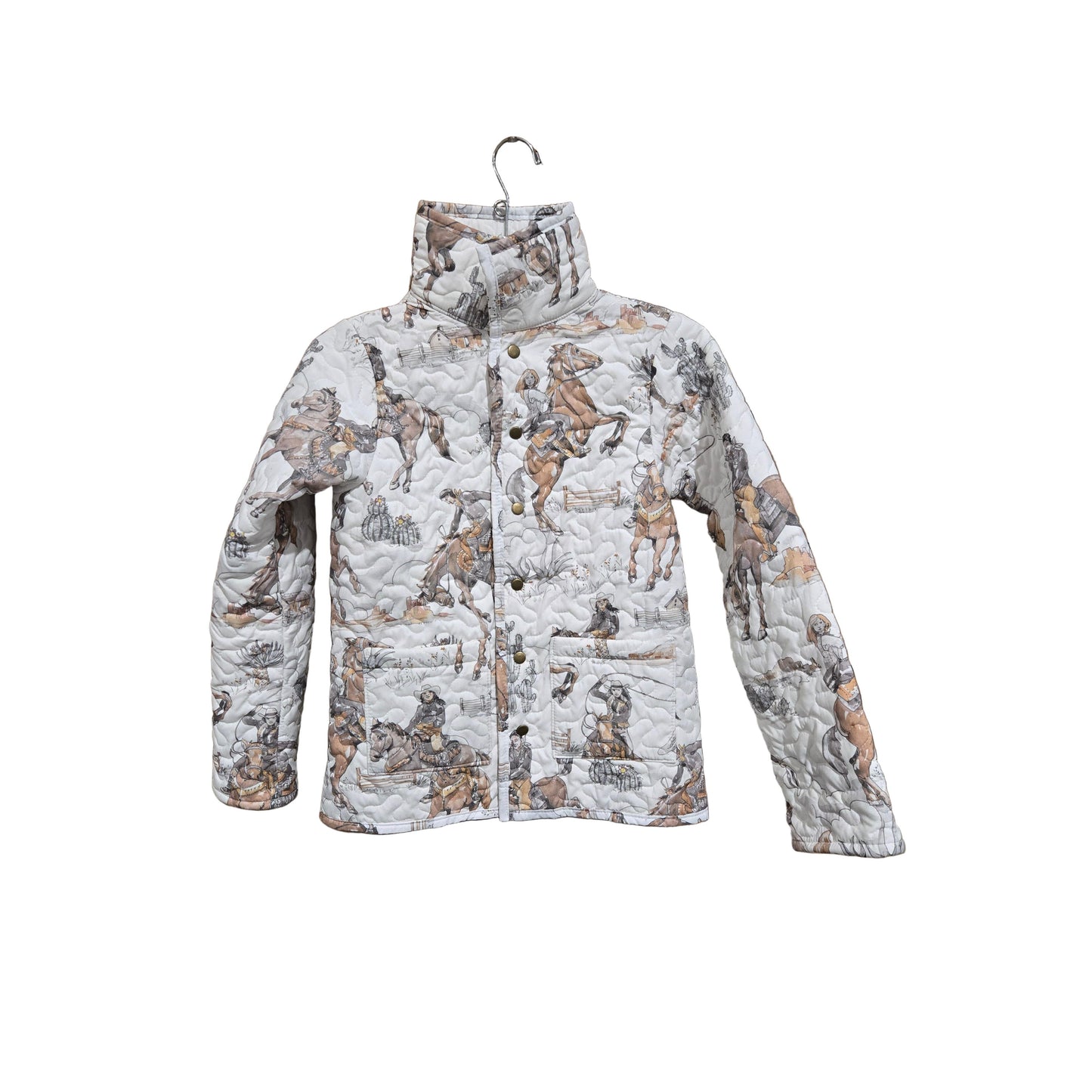 Ida Mae Women's Birdie Neutral Quilted Snap Jacket