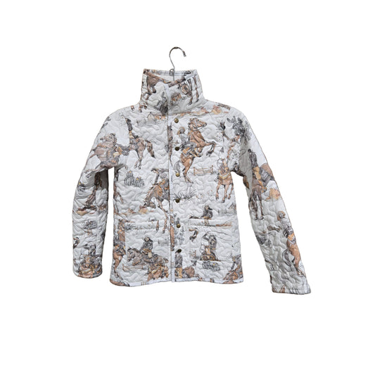 Ida Mae Women's Birdie Neutral Quilted Snap Jacket