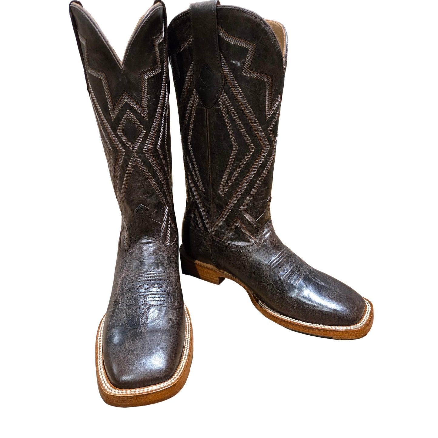 Rocking Diamond Brand Men's Futurity Waxy BSQ Cowboy Boot - Chocolate