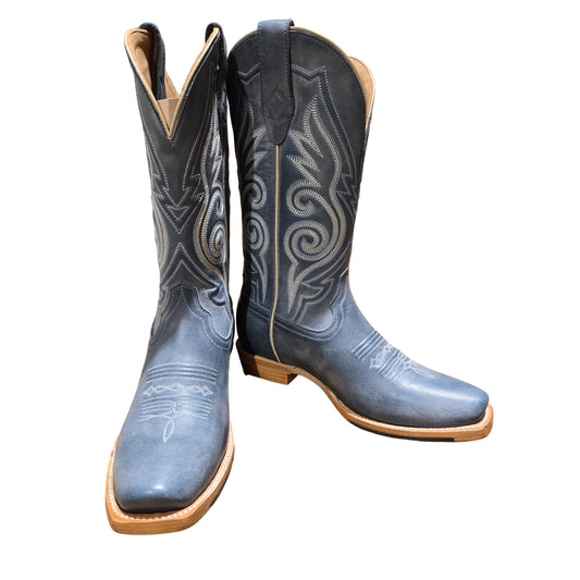 Rocking Diamond Brand Women's Top Fifteen Cutter Cowgirl Boots - Blue Jeans