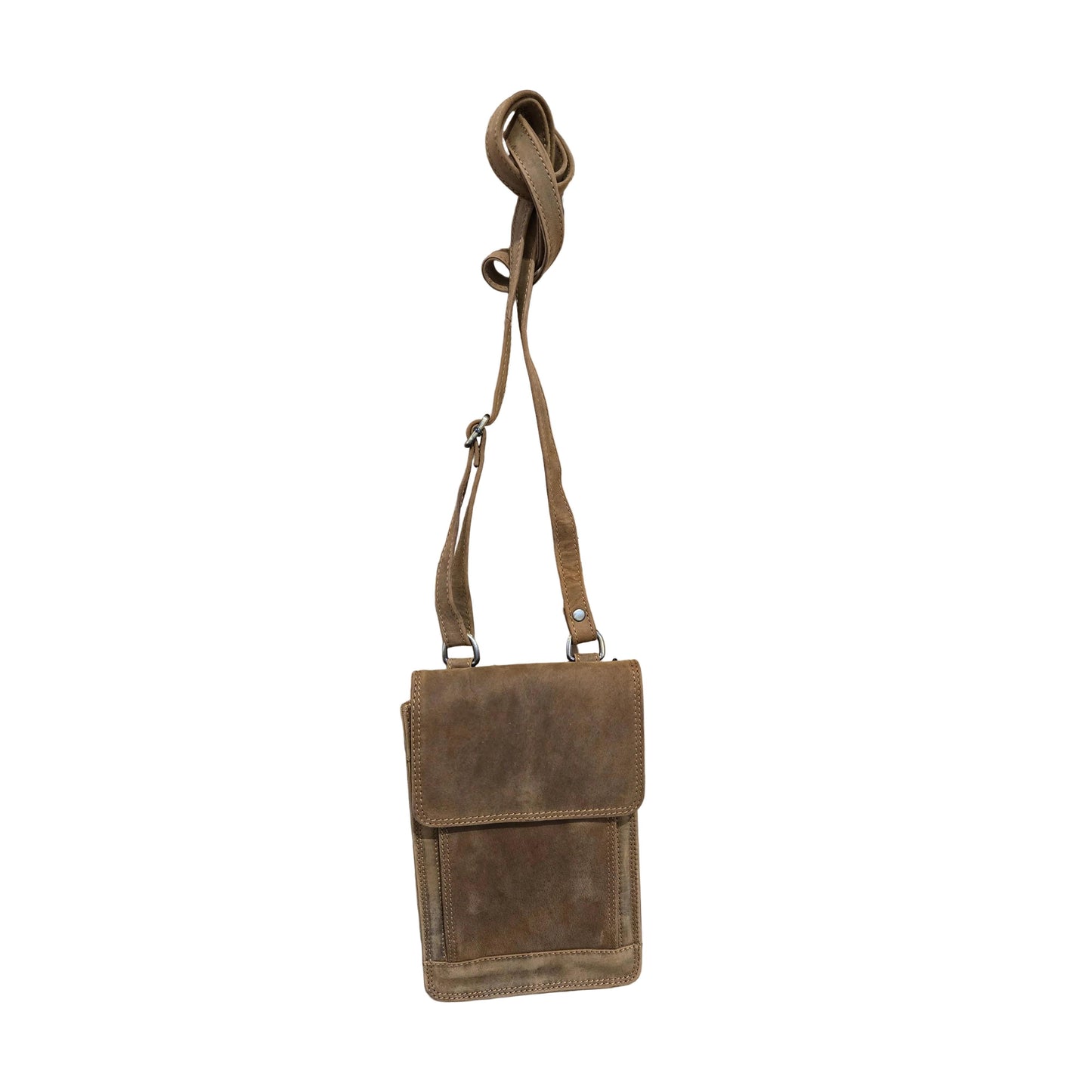 Rugged Earth Leather Bag - Tan
