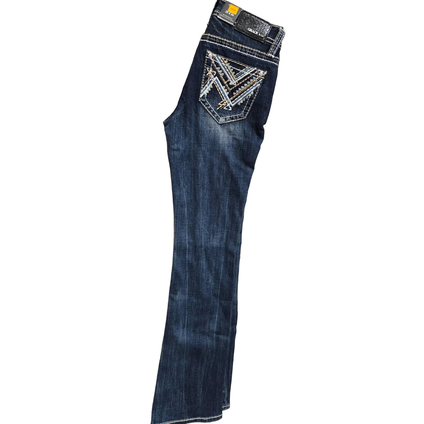 Grace in LA Women's Heavy Stitches Jeans