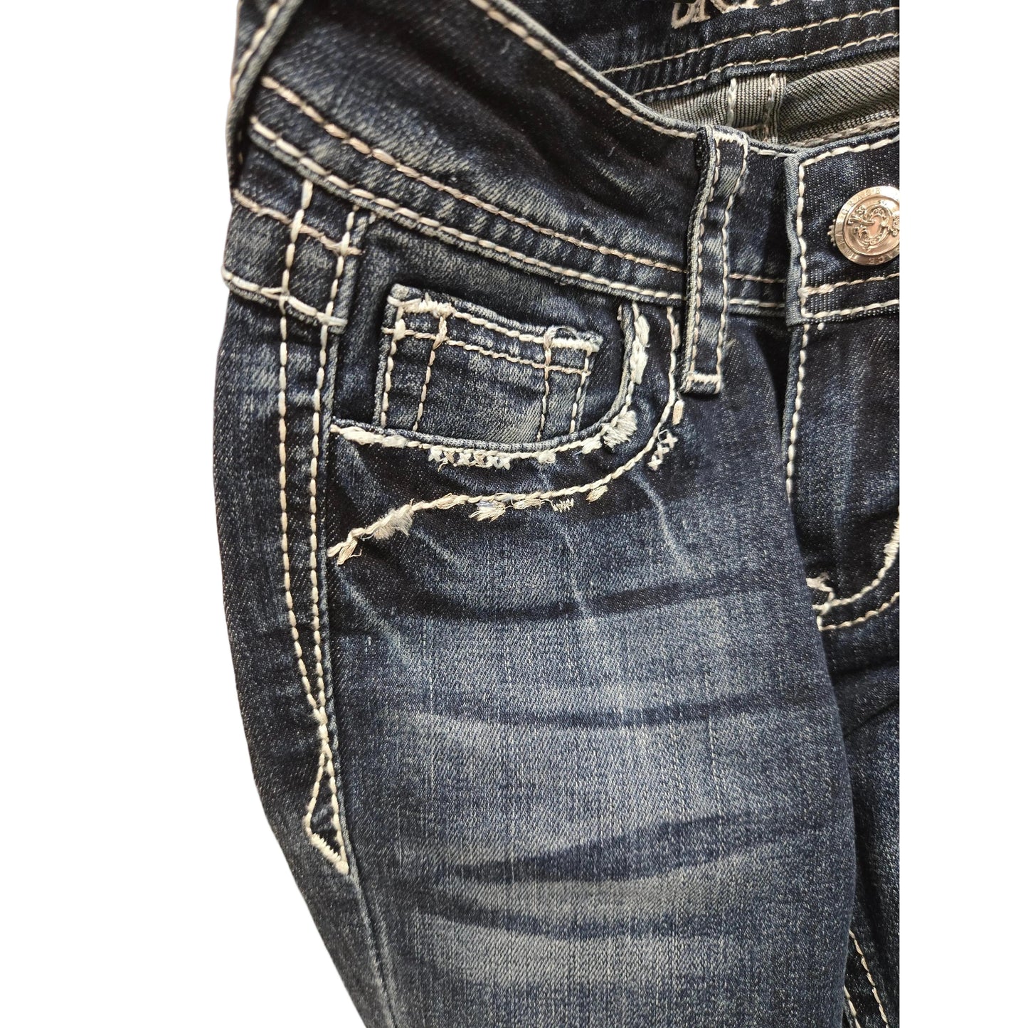 Grace in LA Girls Border Stitch Jeans