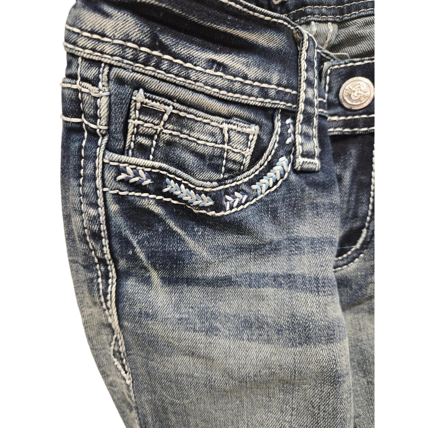 Grace in LA Girls Aztec Modify Jeans