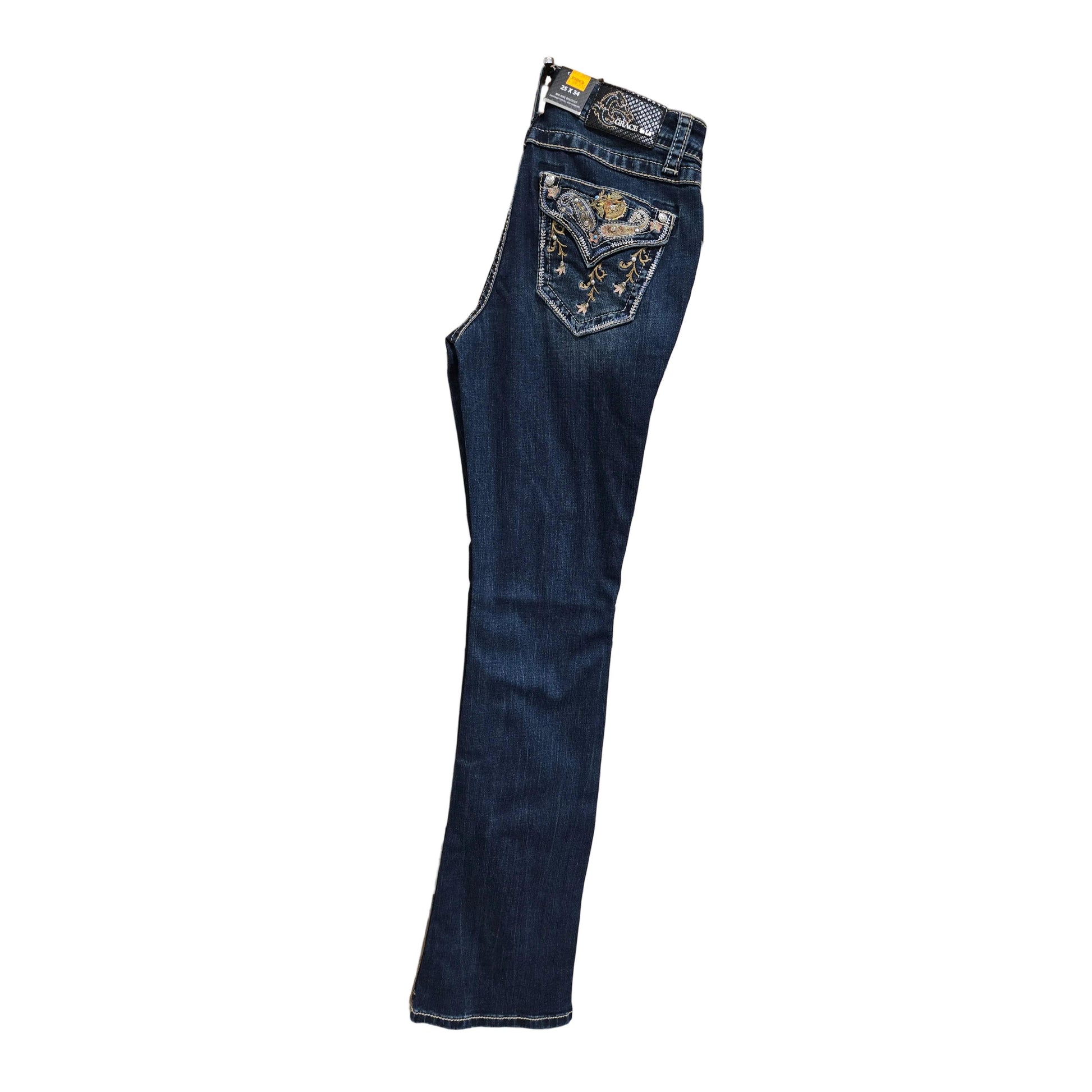 Grace in LA Women's Paisely Faux Jeans - Irvine Tack & Western Wear