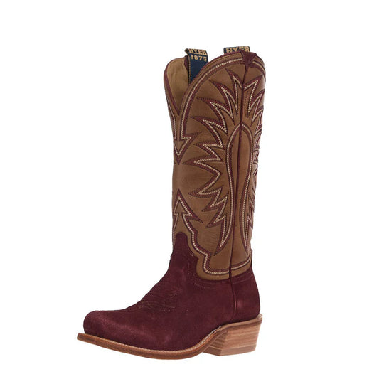 Hyer Women's Rose Hill Western Boots- Burgundy