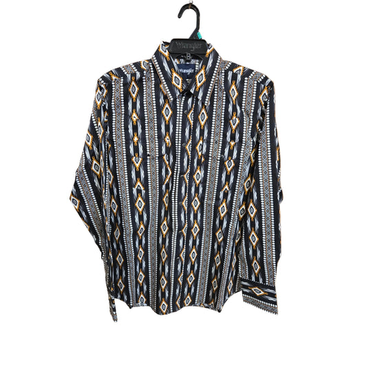 Wrangler Men's Checotah Dress Western Long Sleeve Shirt - Multiple Colour Combos - Irvine Tack & Western Wear