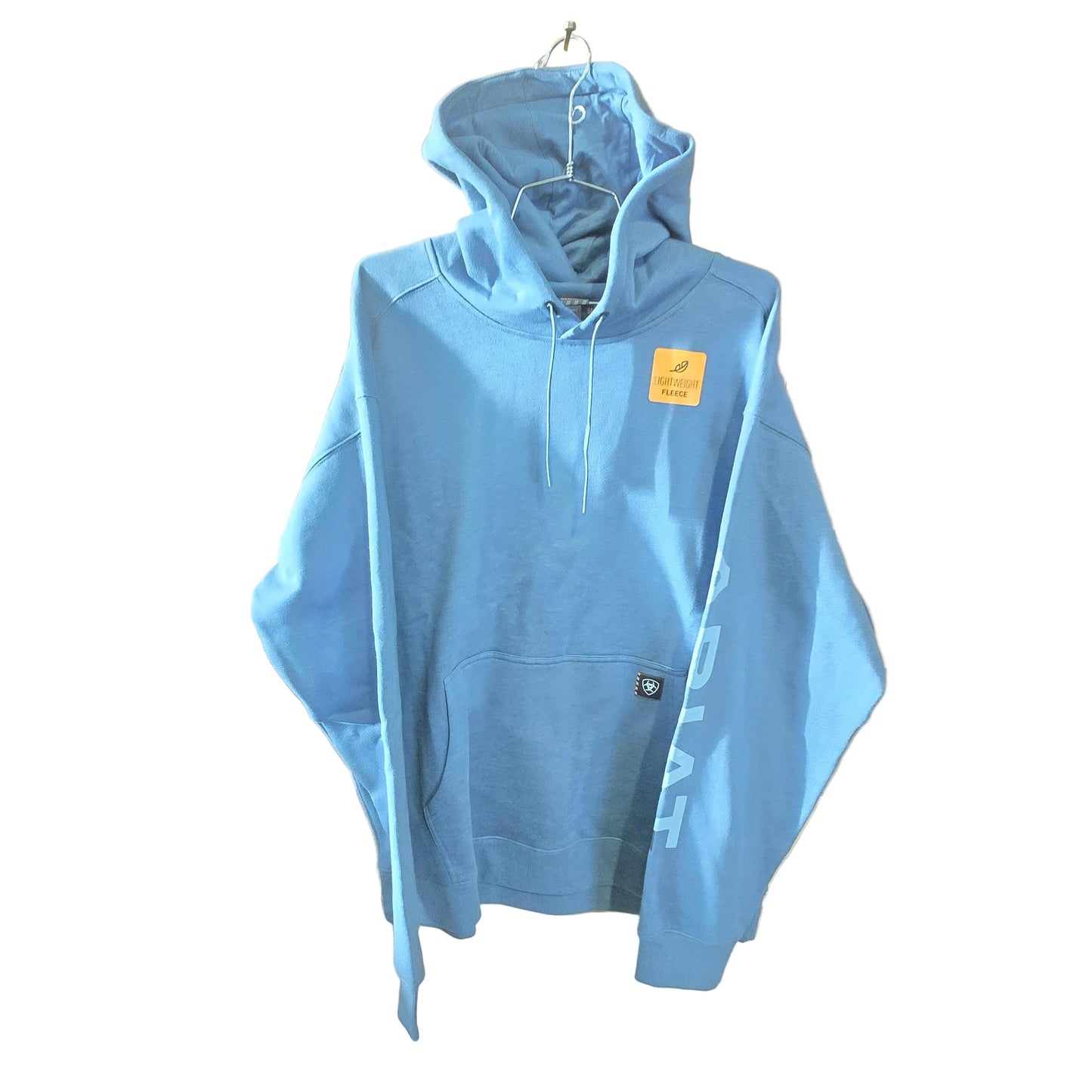 Ariat Men's Rebar Lightweight Logo Hoodie - Baleen Blue/Dusty Blue - Irvine Tack & Western Wear