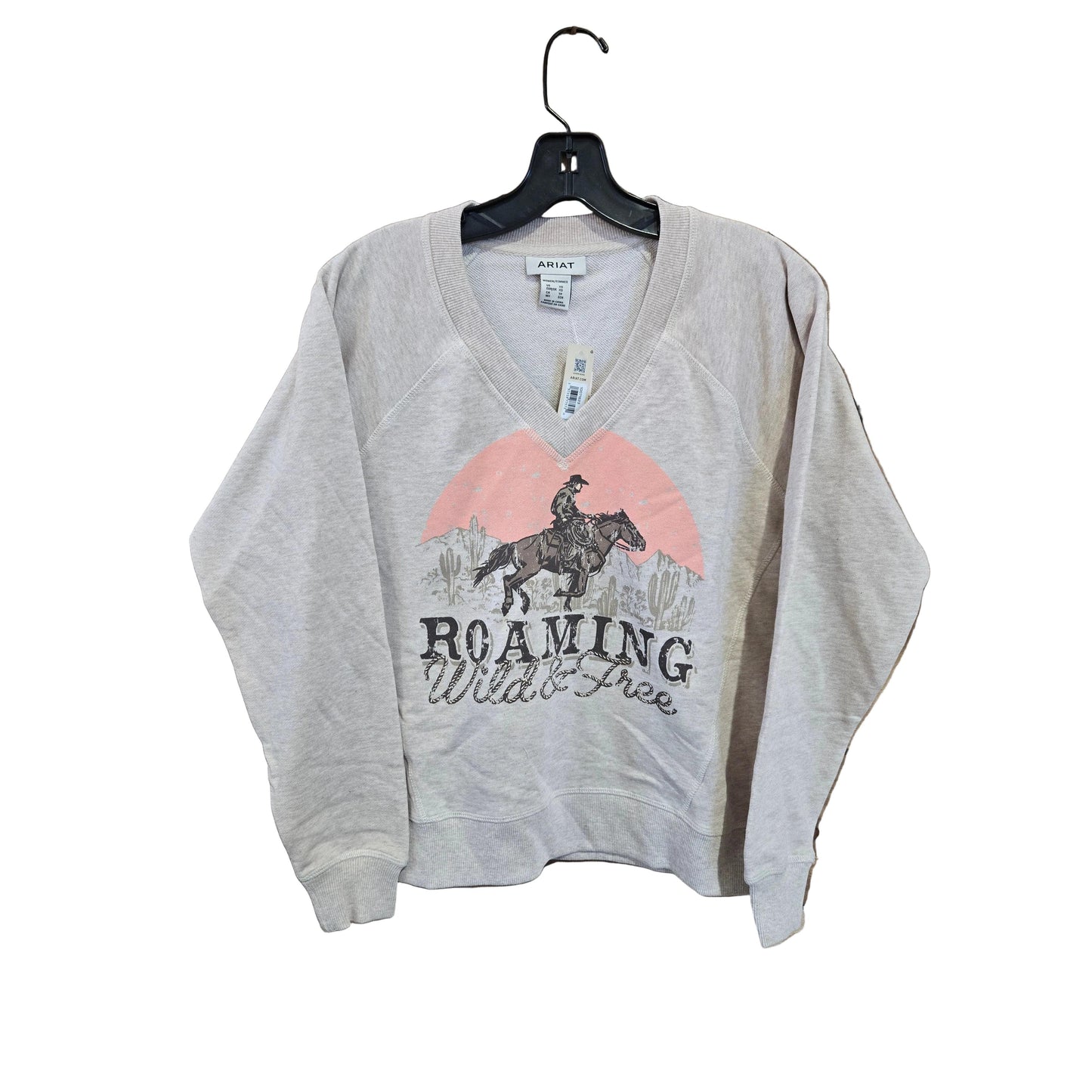 Ariat Women's Victoria Sweatshirt - Khaki Heather - Irvine Tack & Western Wear