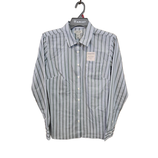 Ariat Women's Kirby Pro Long Sleeve Shirt - Green Stripe