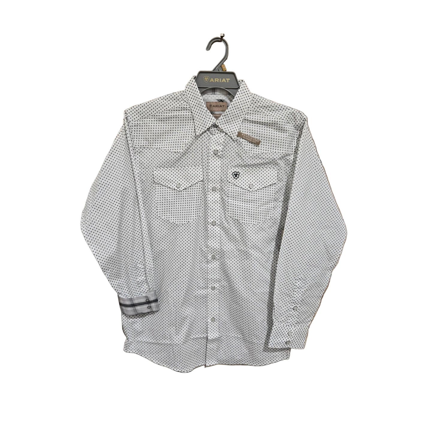 Ariat Men's WF Anthony FTD Long Sleeve Snap Shirt - White - Irvine Tack & Western Wear
