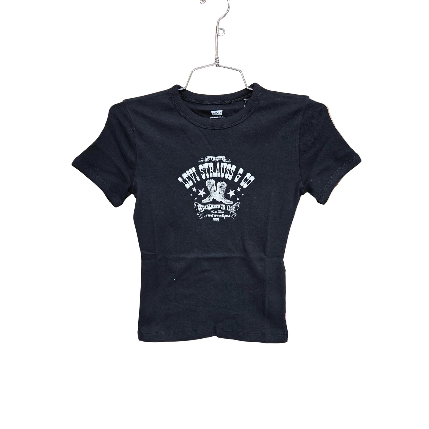 Levi Women's Short Sleeve Ringer Rickie Tee Shirt