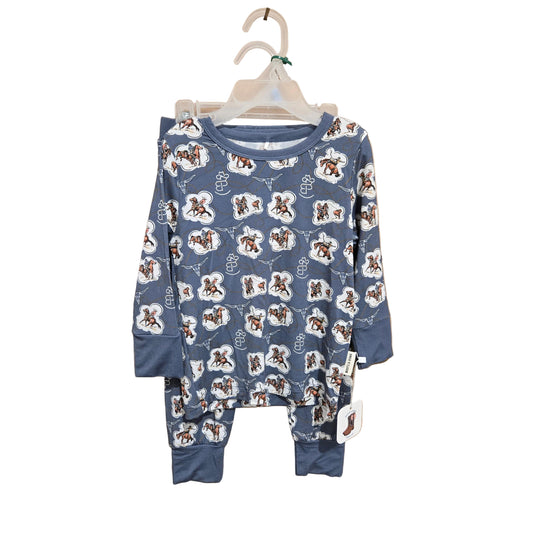 Boots & Bows Roped & Branded Denim Toddler Set