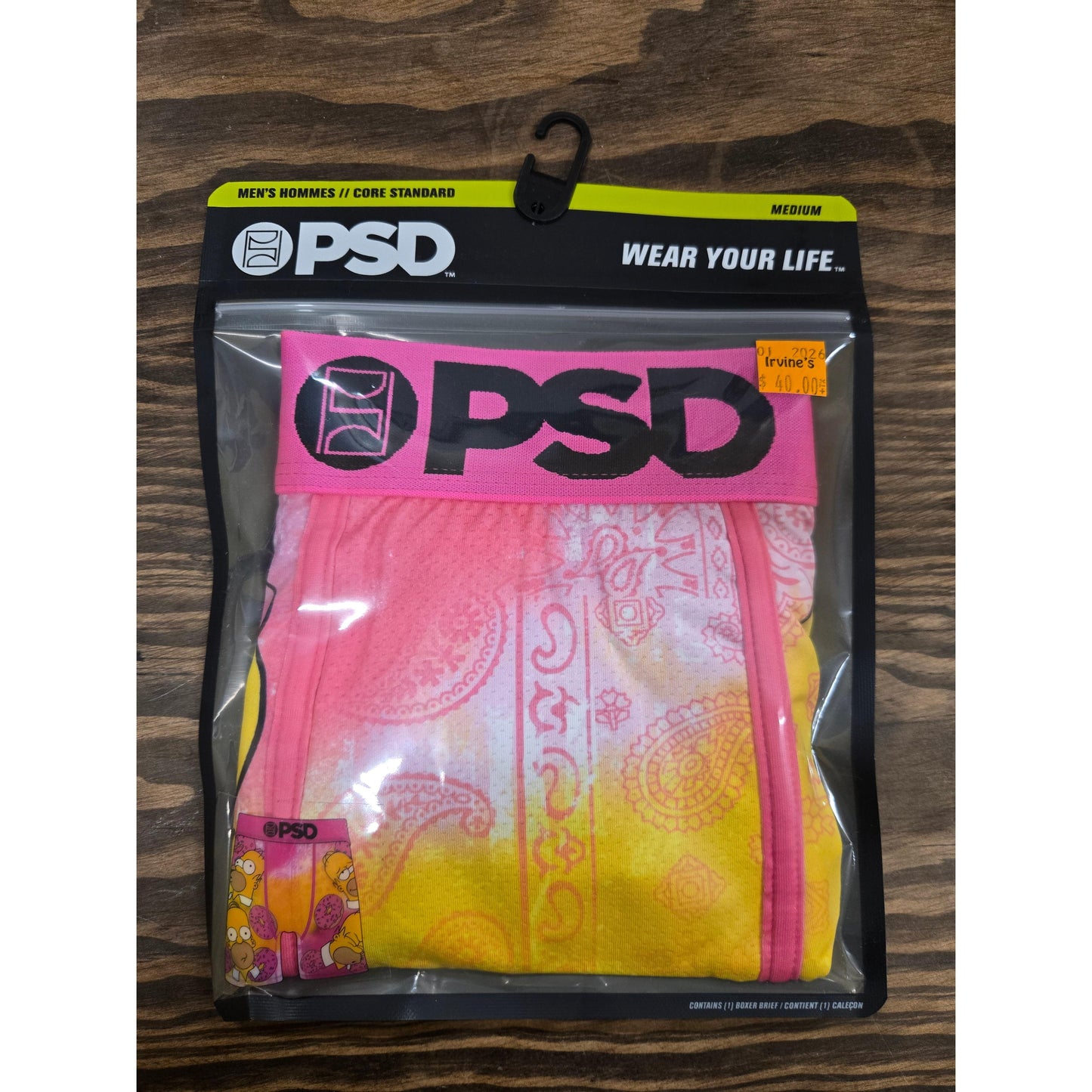 PSD Underwear Simpsons Dope Boxer Brief - Multi - Irvine Tack & Western Wear