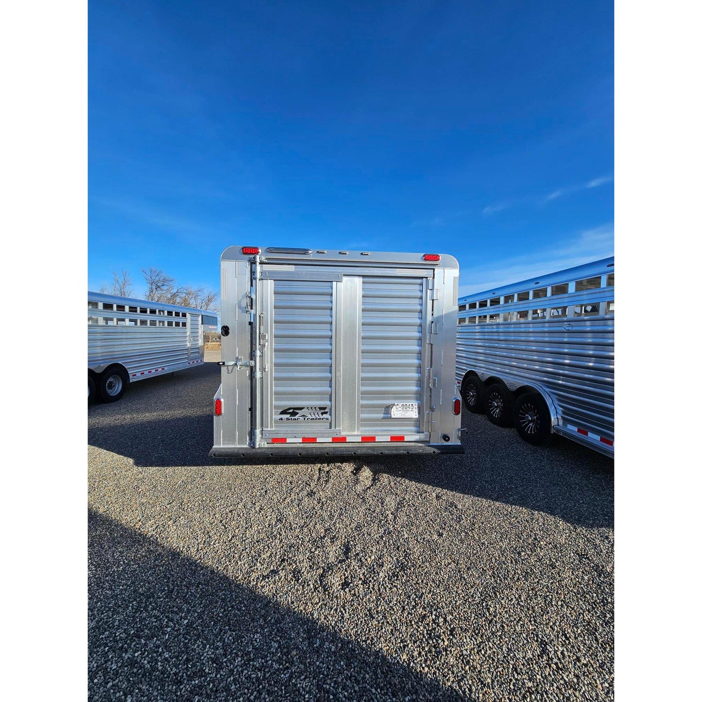 2026 4-Star 28' Stock Trailer w/ 42" Swing Gate in Center Gate
