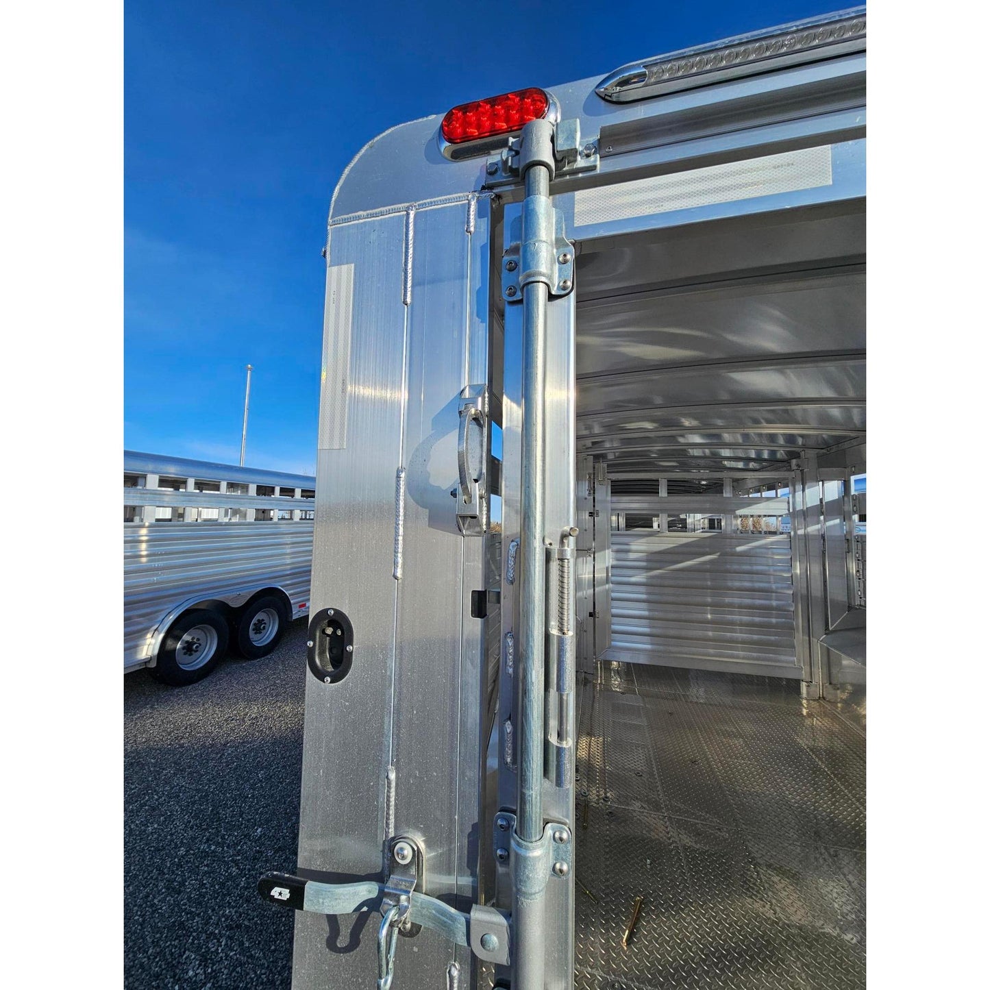 2026 4-Star 28' Stock Trailer w/ 42" Swing Gate in Center Gate