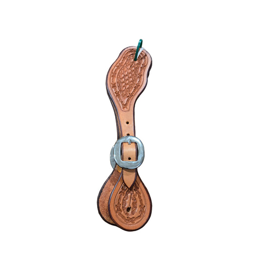Irvine Spur Strap Basket/Barbwire Stamp - Women's - Irvine Tack & Western Wear
