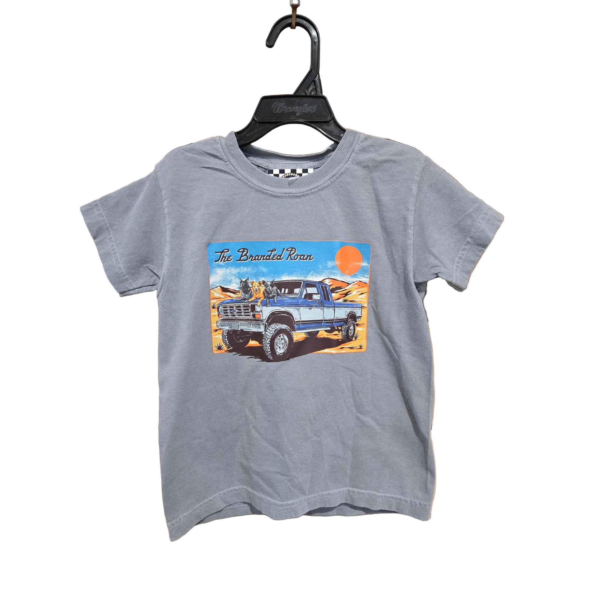 The Branded Roan Apparel Farm Dogs Youth T-Shirt - Grey - Irvine Tack & Western Wear