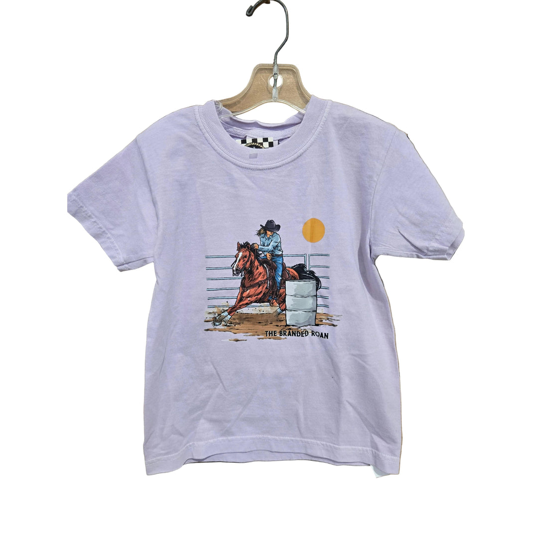 The Branded Roan Apparel Barrel Racer Youth T-Shirt - Orchid - Irvine Tack &amp; Western Wear