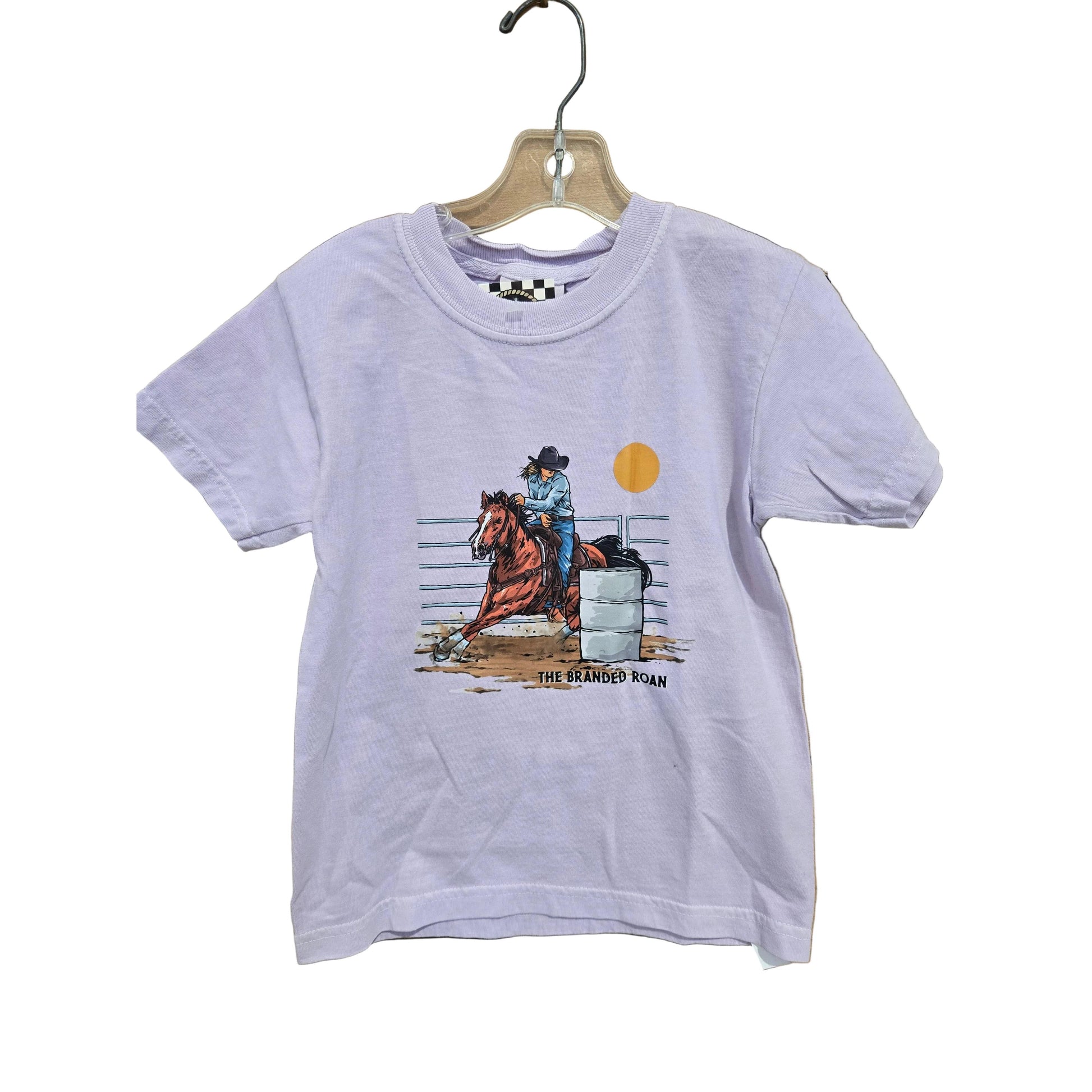 The Branded Roan Apparel Barrel Racer Youth T-Shirt - Orchid - Irvine Tack & Western Wear