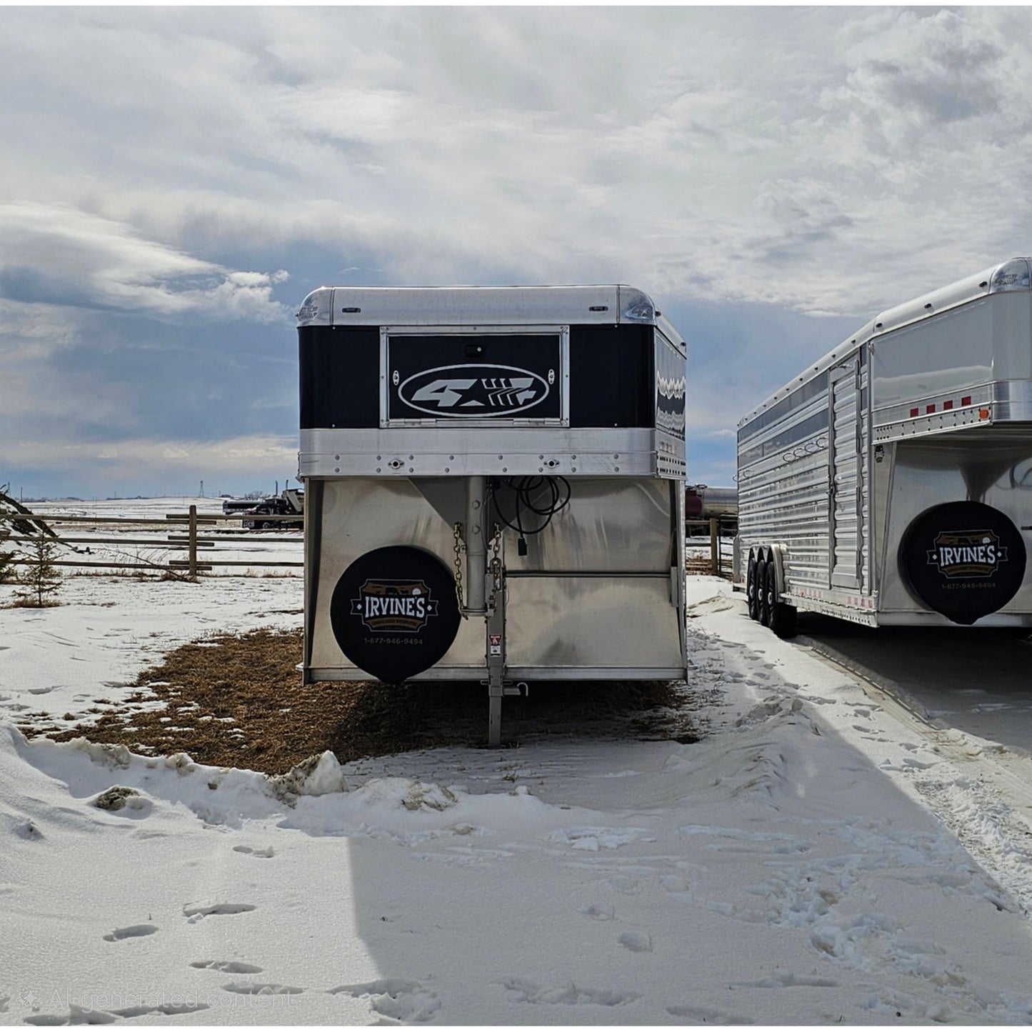 2026 4-Star 30'Stock Trailer w/ Slider in Center Gate